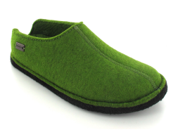 HAFLINGER¨ Wool Felt Slippers / Flair Smily Grass-Green