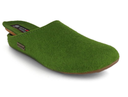 HAFLINGER¨ Green Slippers / Everest Fundus Grass-Green