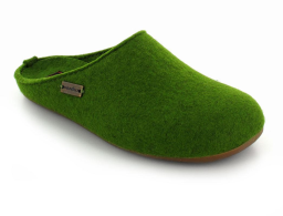 HAFLINGER¨ Green Slippers / Everest Fundus Grass-Green