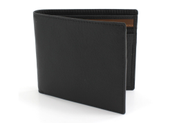Kingston Bi Fold Zip Wallet - Black
