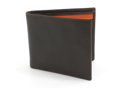 Kingston Bi Fold Zip Wallet - Brown