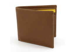 Kingston Bi Fold Zip Wallet - Tan